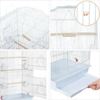 Yaheetech 41'' Open Top Medium Size Quaker Parrot Bird Cage Cockatiel Indian - Image 5