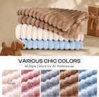 LINENLUX 1 Pack 3 Soft Dog Blanket Washable Warm Fleece Cat Blankets - Image 3