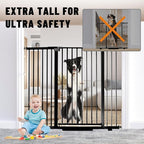 41" Tall Safety Pet Gate, Adjustable 29.92"-49.21" Wide, No Drilling Pressure - Image 4