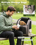 Pecute Cat Backpack Carrier Expandable, Pet Backpack - Image 9