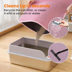 Extra Large Cat Litter Mat, 30x22 Inches Honeycomb Double Layer Cat Litter - Image 5