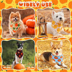 Aliceset 180 Pcs Fall Dog Bandanas Bulk Thanksgiving Bandana - Image 7