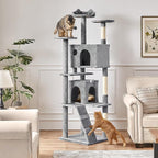 Yaheetech Tall Cat Tree, 80in Multi-Level Cat Tower - Image 2