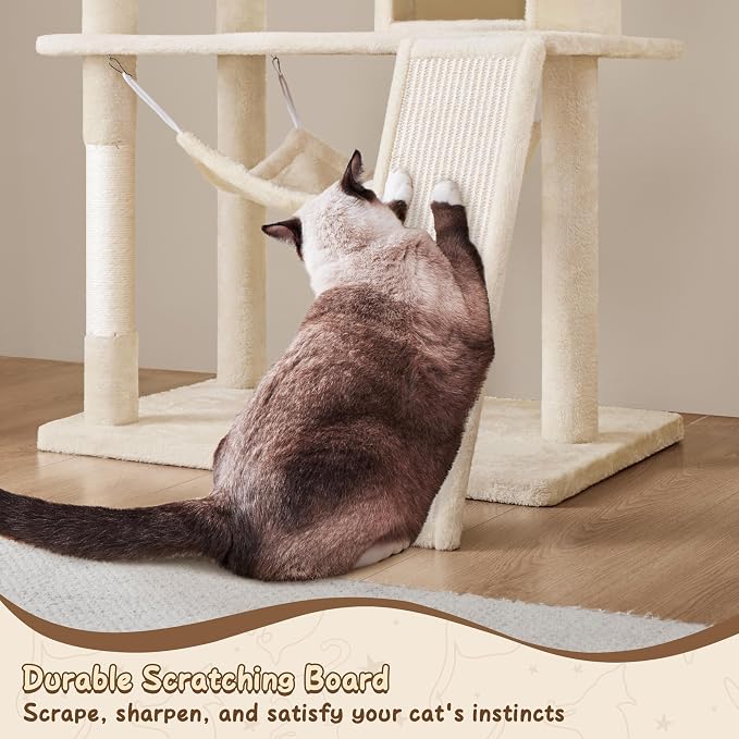 Yaheetech 63.5in Extra Large Cat Tree Condo - Image 5