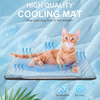 BEAUTYZOO Cooling Mat for Cats & Dogs -20" X 12" Ice Silk Cat Cooling Mat - Image 4