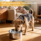 Stainless Steel Dog Water Bowl No Spill, 101oz/3L Large Capacity Pet Water - Image 7