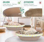 2pc Set Includes 1 X 19.5 Large + 1 X 14.96 Cute Cat Scratcher Cardboard Bed - Image 3