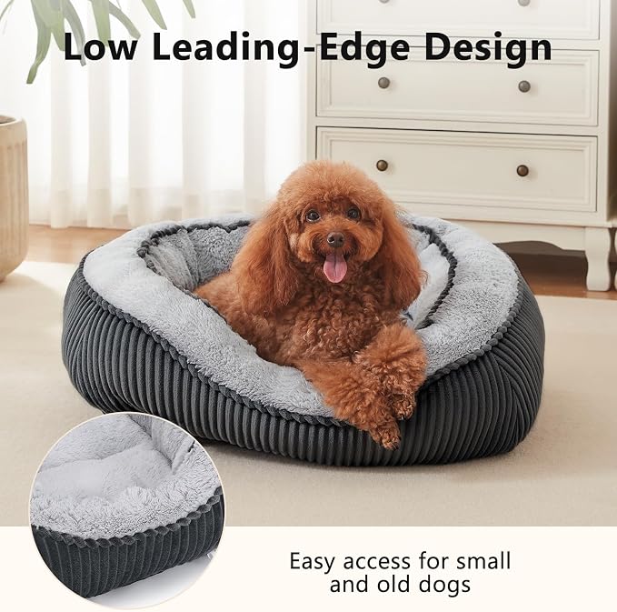 SIWA MARY Small Dog Beds for Small Dogs Washable, Rectangle Dog Bed Medium Size - Image 3