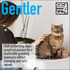 FUR4 deShedding Cat Brush for Short Hair Cats – Pet Hair Brush - Image 3