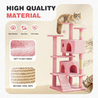 Cat Tree 54 Inch, Sisal Scratching Posts and Climbing Ladder, Pet Play Toy - Image 6