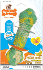 Nylabone Flavor Frenzy Barbell Puppy Chew Toy, Rubber Toys - Image 8
