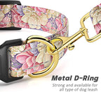 Reflective Dog Collar for Large Dogs, Cute Flower Theme Adjustable Heavy-Duty - Image 5