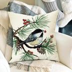 Fahrendom Hello Winter Green Decorative Throw Pillow Covers 20 x 20 Set of 4 - Image 5