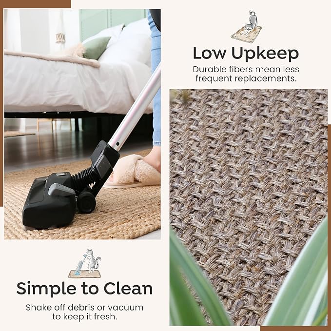 Premium Brazilian Cat Scratcher Mat – 24'' x 16'' Natural Fiber 100% Sisal - Image 4