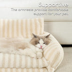 Hollypet Cat Bed Fluffy Plush Mutifuctional Double-Layer Soft Pet Couch - Image 4