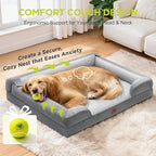 Extra Large Dog Bed, Orthopedic XL Washable Memory Foam Bed - Image 7