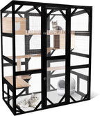 Large Catio Outdoor Cat Enclosure Window 73" H Walk-in Cat House Kitty Cage - Image 8