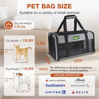 TSA Approved Pet Carrier in Cabin, Top-Open Portable Dog Carrier - Image 5