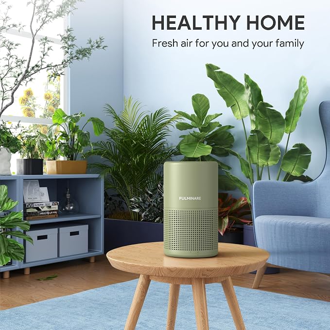 FULMINARE Air Purifiers for Home Bedroom H13 HEPA Air Purifier, 3 Speeds - Image 2