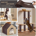78.7"X15.8" Cat Scratching Mat, Self-Adhesive Cat Scratch Carpet, DIY Cats - Image 2