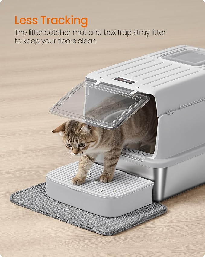Feandrea Stainless Steel Cat Litter Box - Image 7