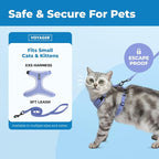 Voyager Escape-Proof Step-in Lock Cat Harness & 5ft Neoprene-Handle Leash Set - Image 2