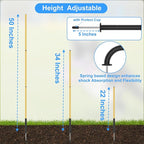 Dog Agility Training Hurdle Cone Set, Adjustable Dog Agility Equipment Obstacle - Image 6