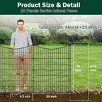 10 Panels No Dig Dog Fence Outdoor - Image 2