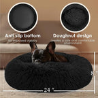 Dogs Bed for Small Dogs, Anti-Anxiety Washable Round Bed - Image 3