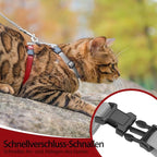PUPTECK Adjustable Cat Harness and Leash Set Escape Proof Kitten Strap Collar - Image 7