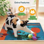 3-in-1 Sisal Cat Scratcher Mat 23.6x15.7'' – Floor & Wall Use - Image 8