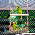 Bird Swing Toys Coolrunner Bird Hammock Bed Hanging Swing Nest Cotton Weave - Image 7
