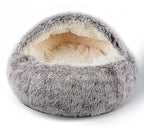 Cat Bed for Indoor Cats, Calming Cozy Cave by Unknown
