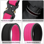 Plutus Pet Tactical Dog Collar, Reflective, Adjustable Heavy Duty Dog Collar - Image 4