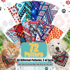 Amylove 120 Pcs St. Patrick's Day Dog Bandanas Bulk Holiday Triangle Dog Pack - Image 3