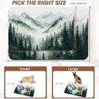 Misty Forest Mountain Dog Food Mat - Image 2
