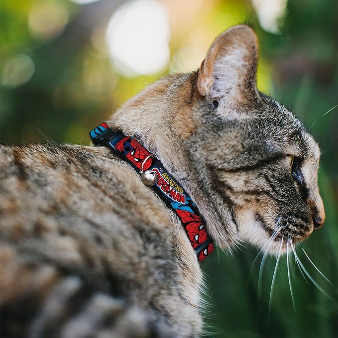 Cat Collar Breakaway Amazing Spider Man 8 to 12 Inches 0.5 Inch Wide - Image 2