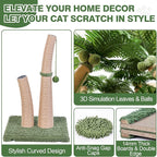 Palm Tree Cat Scratching Post, 5 Interactive Balls and 2 Curved Design - Image 4