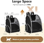 Pet Backpack Carrier, Large Cat Carrier Backpack Up to 20 Lbs - Image 2