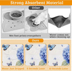 Pet Feeding Mat, Non-Slip Water Bowl Placemat, Pet Supplies 16" x 24" - Image 3