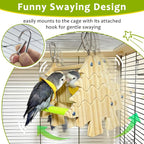 Bird Mirror Toy Perch, 2-Sided Hd Parakeet Mirrors & 2 Cotton-Wrapped Perches - Image 4