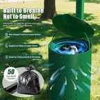 Dog Waste Station Outdoor, Pet Waste Disposal Station Rustproof Aluminum - Image 2