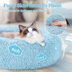 rabbitgoo Cat Beds for Indoor Cats, 20 inches Cat Bed Machine Washable - Image 2