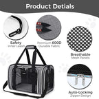 BAGLHER Pet Travel Carrier, Cat Carriers Dog Carrier - Image 3
