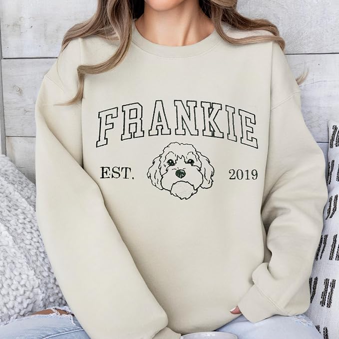 Custom Pet Sweatshirts with Photo and Name, Personalized Dog Sweatshirt - Image 7