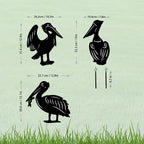 3 Pack Pelican Metal Garden Decorative Stakes, Weather Proof Silhouette Statues - Image 4