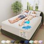 OhGeni 100% Waterproof Mattress Protector, California King Mattress Soft Pad by OhGeni