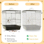 Bird Cage Cover, 60-118'' Large, 31.5'' H Adjustable Nylon Mesh Net, Soft Airy - Image 4