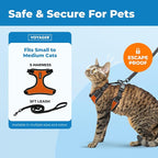 Voyager Escape-Proof Step-in Lock Cat Harness & 5ft Neoprene-Handle Leash Set - Image 2