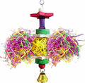 SunGrow Parakeet Toy, Brightly Colored Hanging Toy Made of Rattan, Wood and by SunGrow